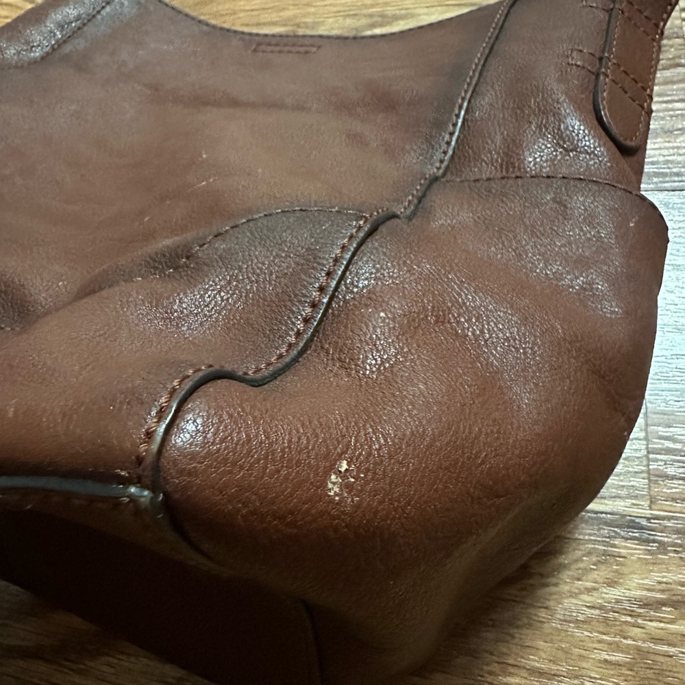 FRYE Leather Side Pocket Boho Purse - Picture 6 of 16